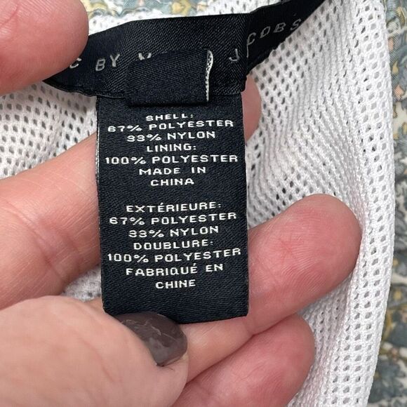 Marc by Marc Jacobs White Gray Paisley Print Bathing Suit Swim Trunks Large - Picture 5 of 7